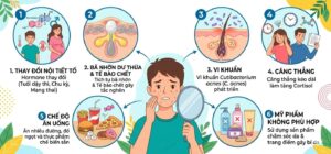 Các nguyên nhân gây mụn phổ biến